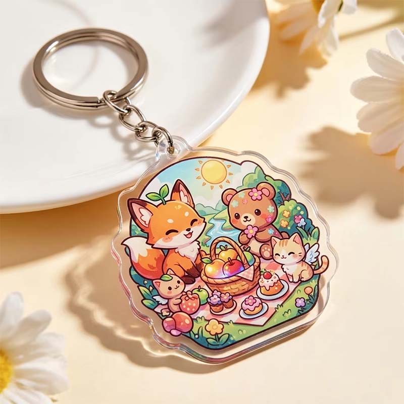 Encanto de llavero acrílico Epoxy Anime Shaker