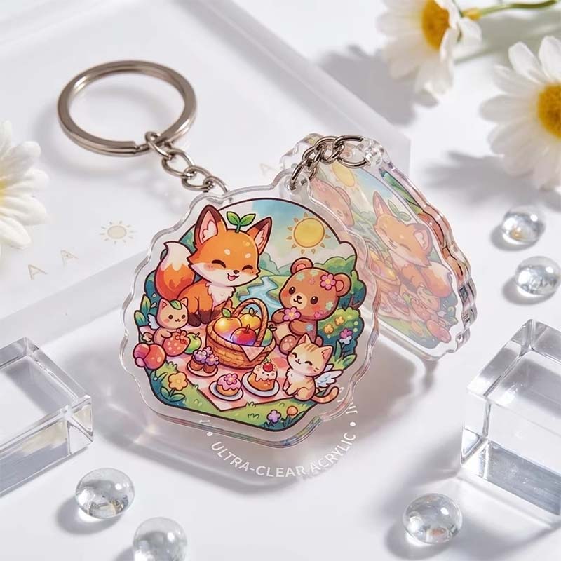 Encanto de llavero acrílico Epoxy Anime Shaker