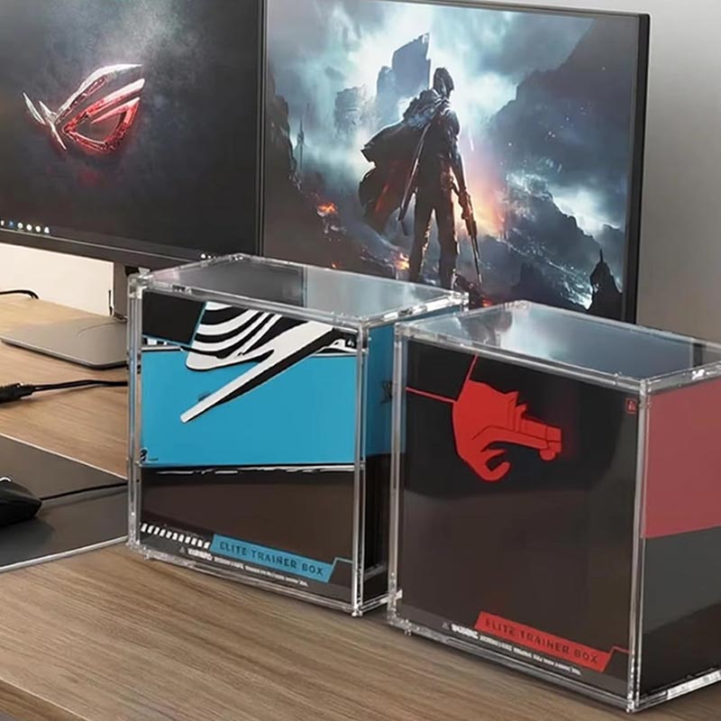 Organizador diario de gadgets con caja de almacenamiento acrílica rectangular personalizada