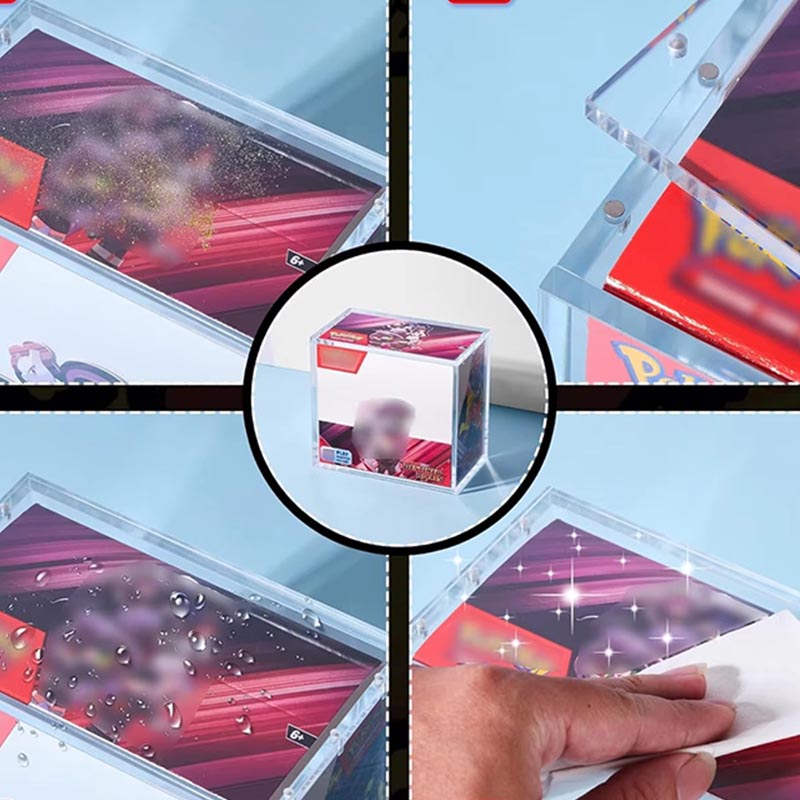 Estuche de almacenamiento de artículos de tocador con organizador de baño acrílico impermeable
