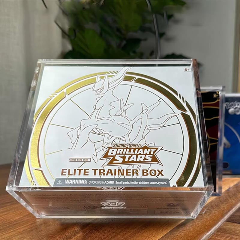 Estuche organizador de exhibición de escritorio con caja de almacenamiento de acrílico en miniatura
