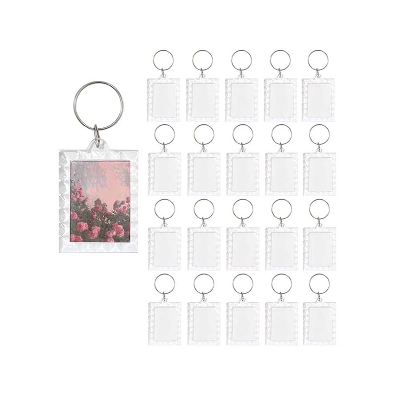 Adorno de acrílico en blanco para inserción de fotografías, decoración artesanal DIY