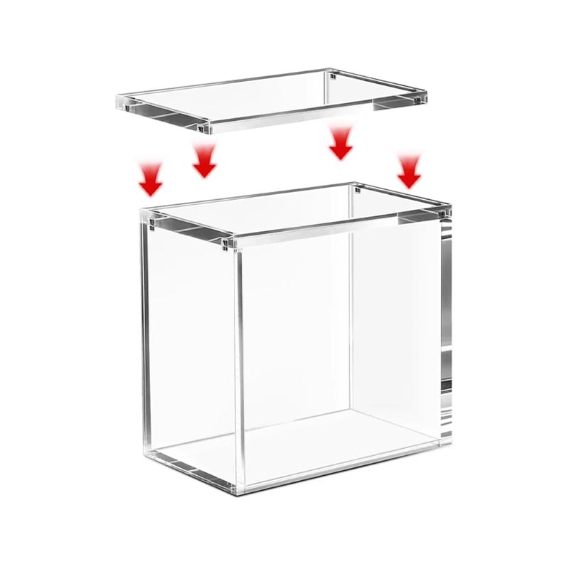 Caja de exhibición de acrílico para venta minorista ODM, estuche de colección de calzado