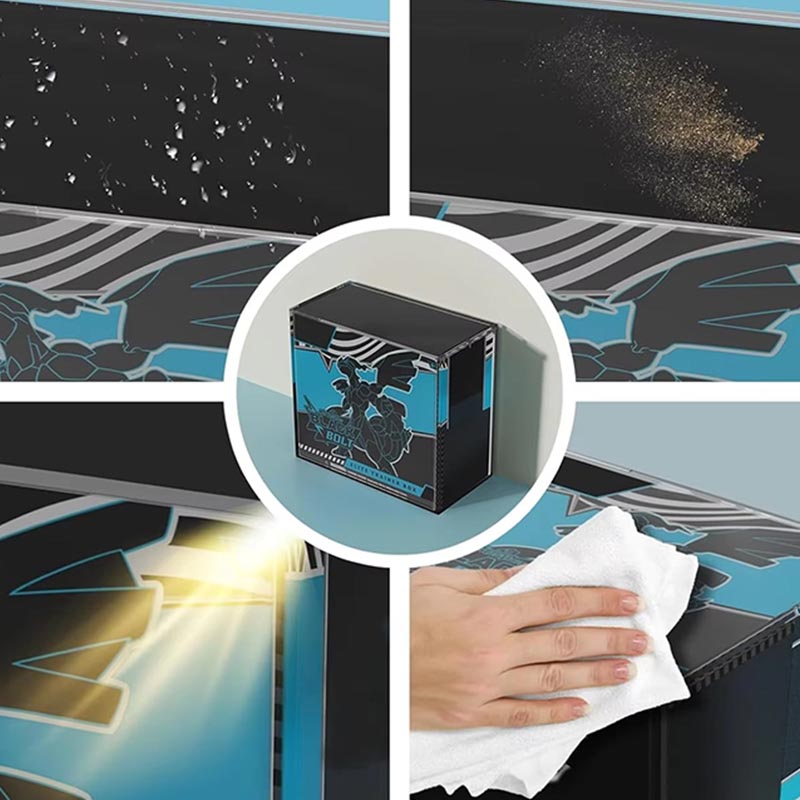 Caja protectora con modelo de figura y vitrina acrílica personalizada