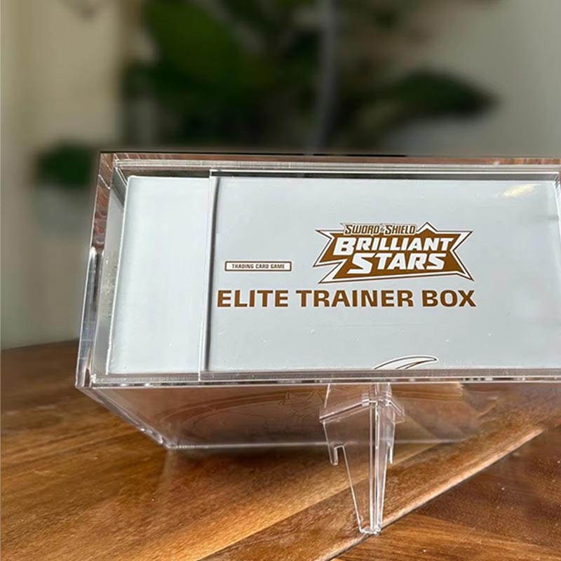 Estuche organizador de exhibición de escritorio con caja de almacenamiento de acrílico en miniatura