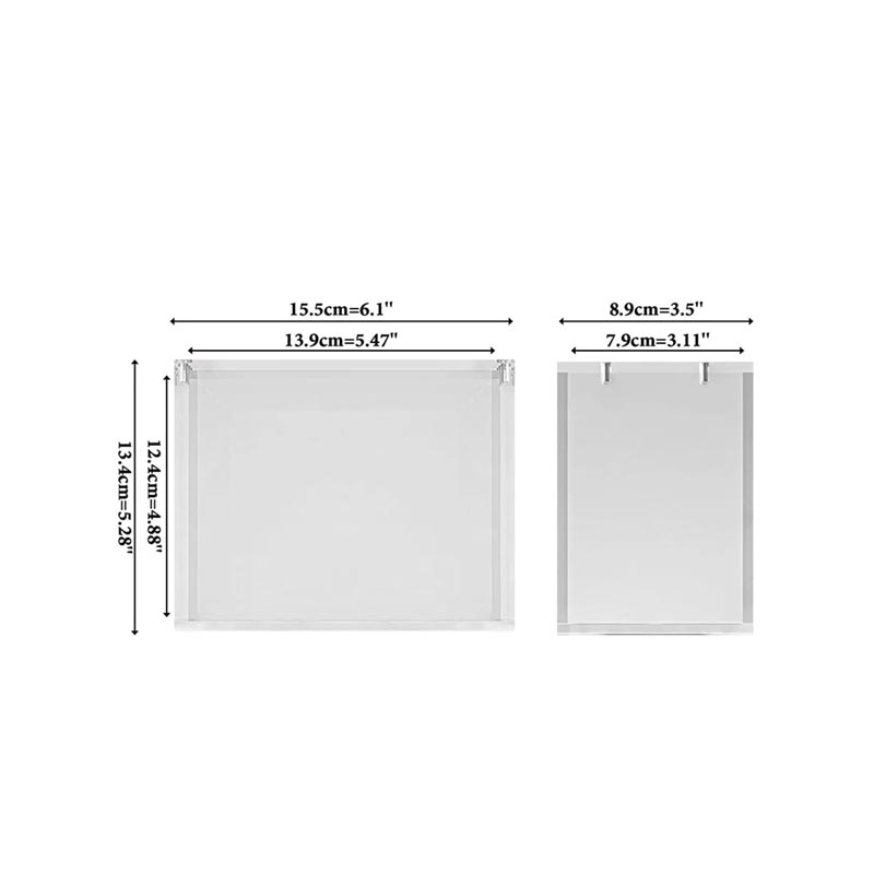 Caja de exhibición de acrílico para venta minorista ODM, estuche de colección de calzado