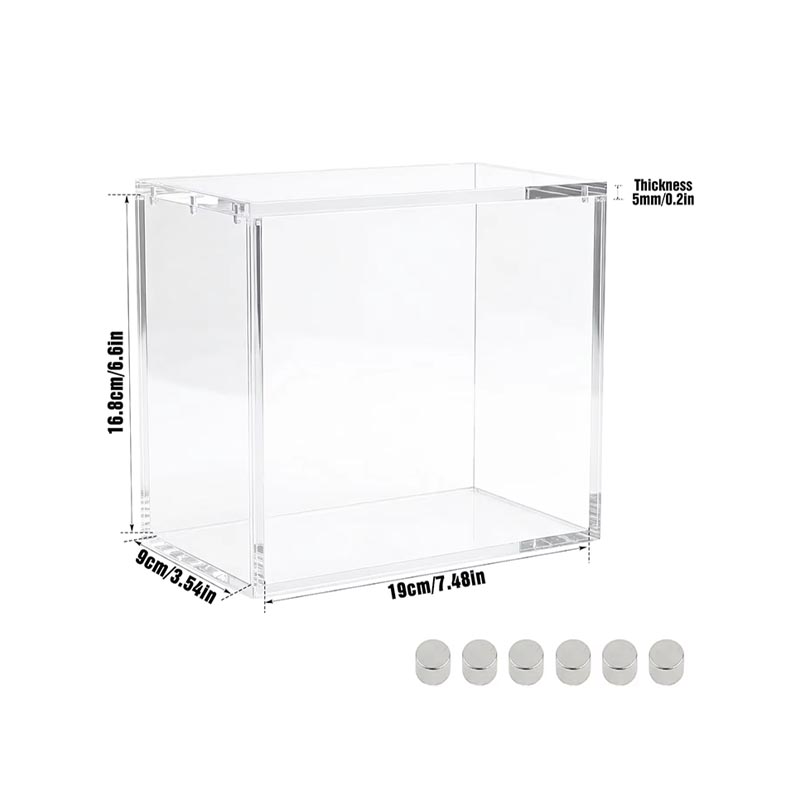 Organizador diario de gadgets con caja de almacenamiento acrílica rectangular personalizada