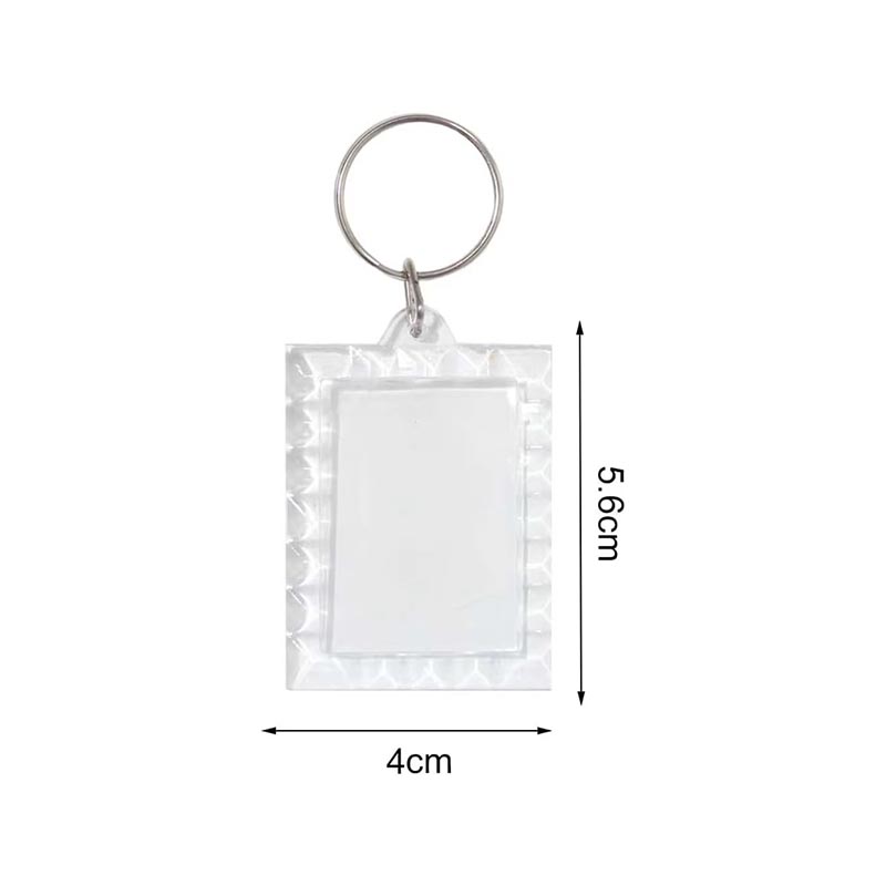 Adorno de acrílico en blanco para inserción de fotografías, decoración artesanal DIY
